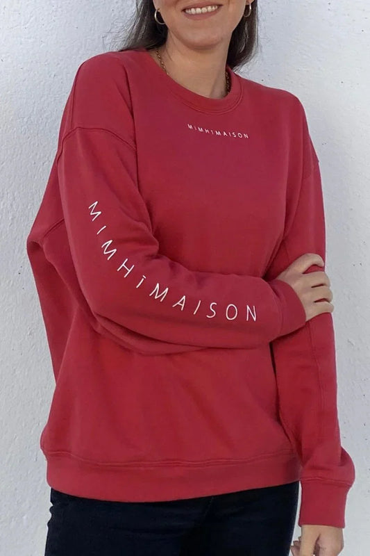 Crewneck Elle Sweatshirt – Strawberry - MIMHI MAISON
