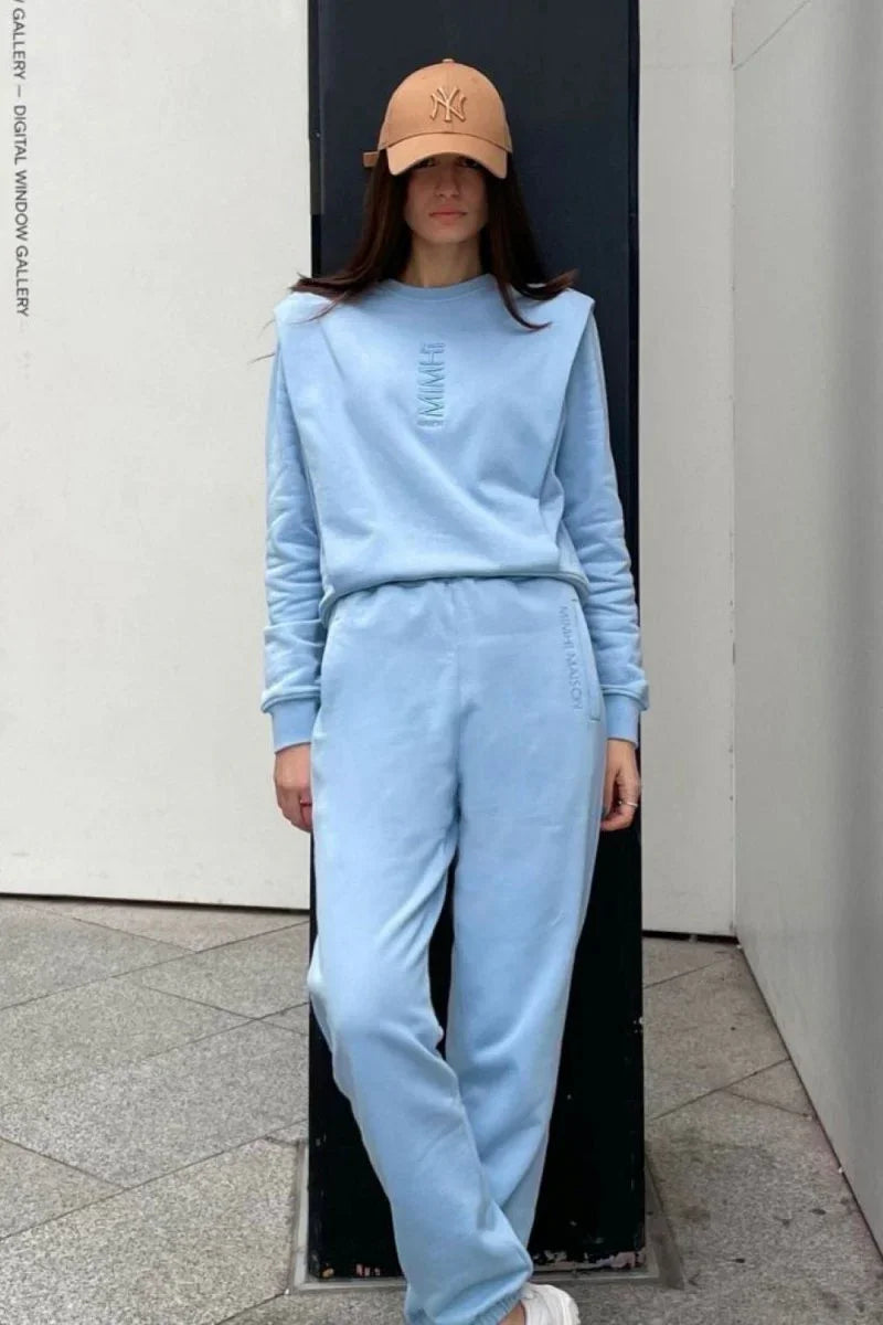 Lauper Jogger Pants – Light Blue - MIMHI MAISON