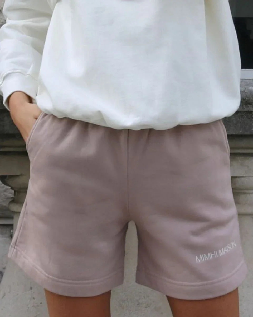 Organic Cotton Shorts - Nude - MIMHI MAISON