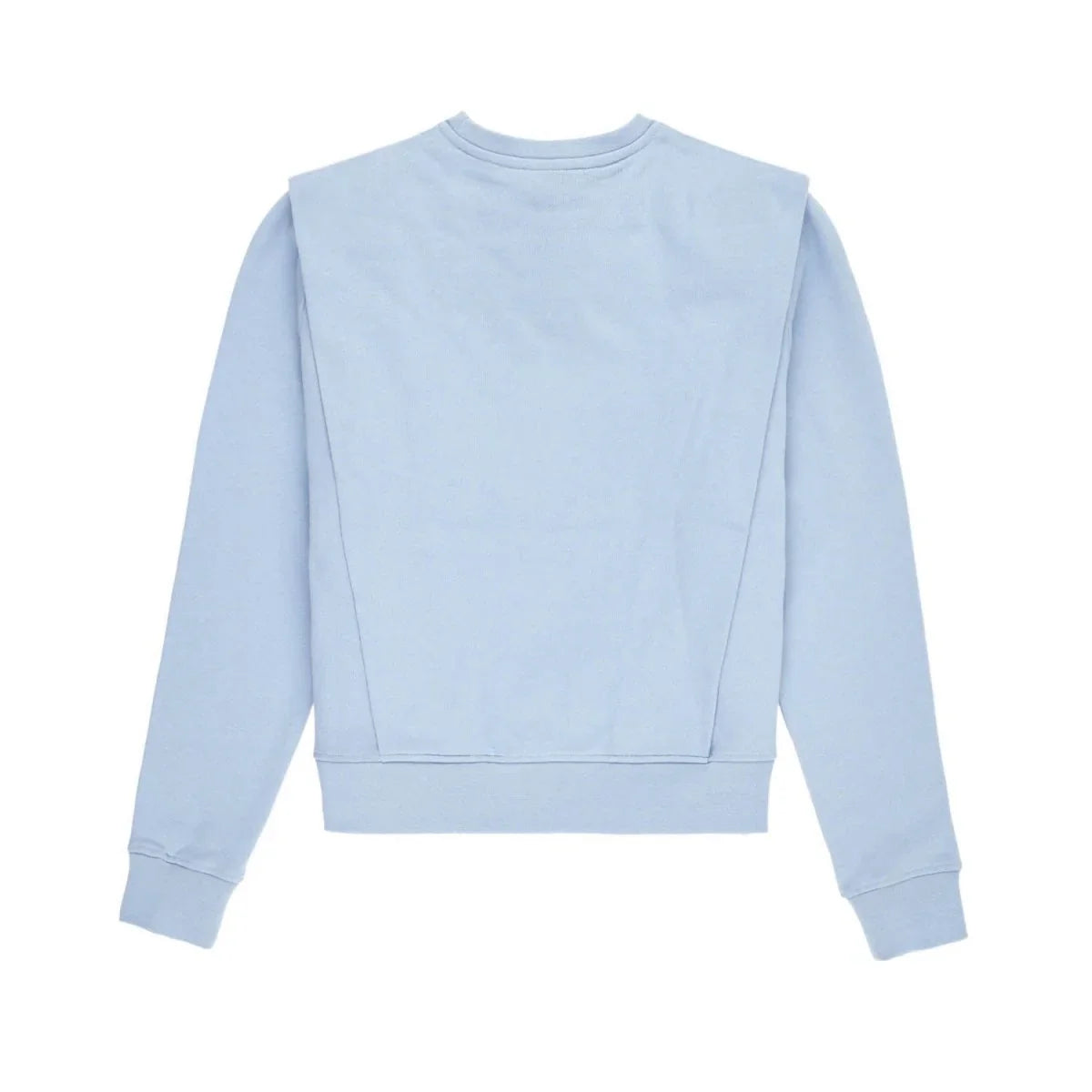 Padded Shoulder Lauper Sweatshirt – Light Blue - MIMHI MAISON