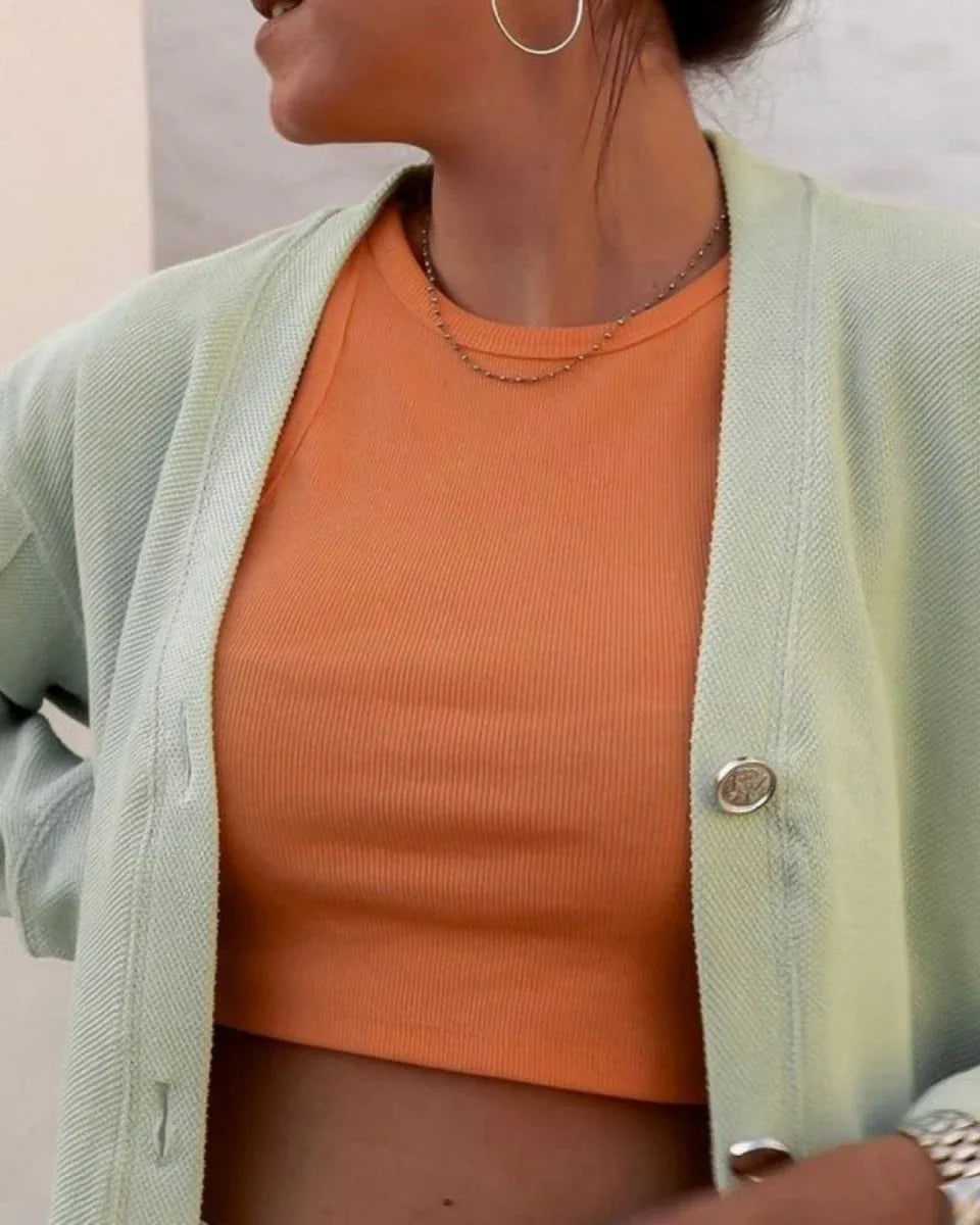 Rosie Cardigan - Mint - MIMHI MAISON