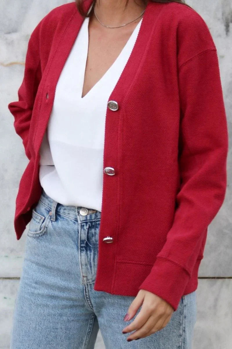 Rosie Cardigan - Strawberry - MIMHI MAISON