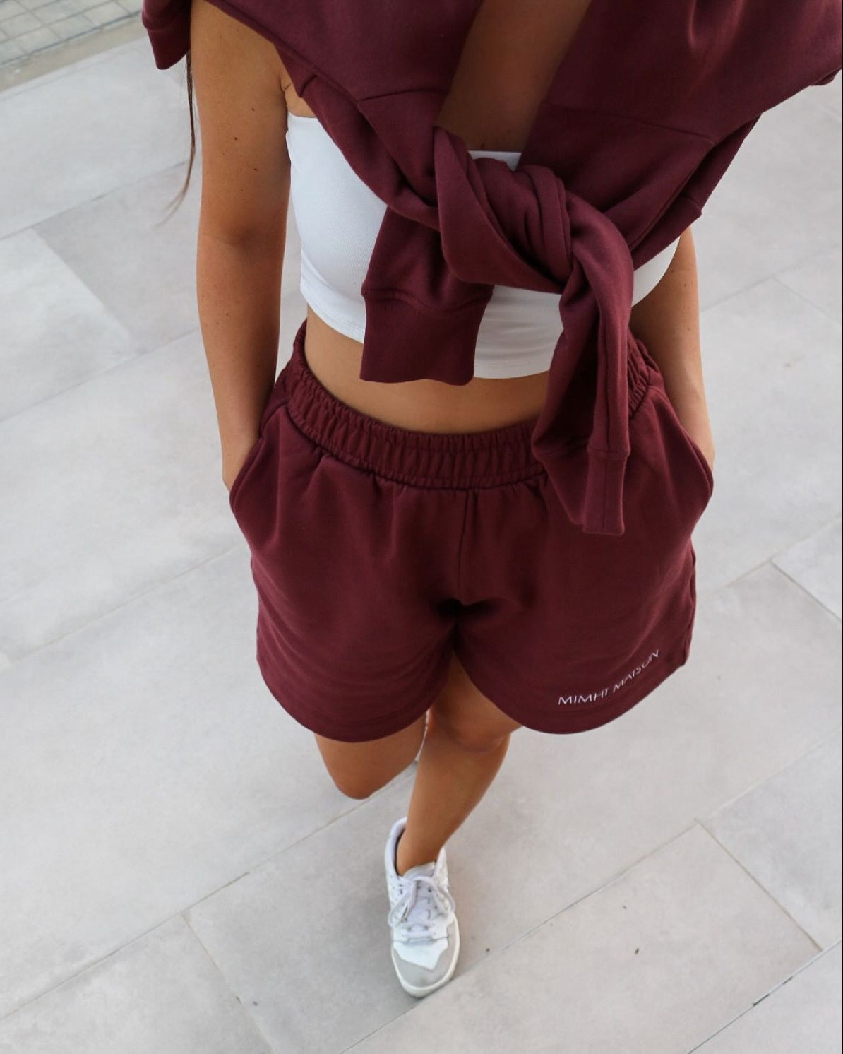 The Essential Shorts- Burgundy