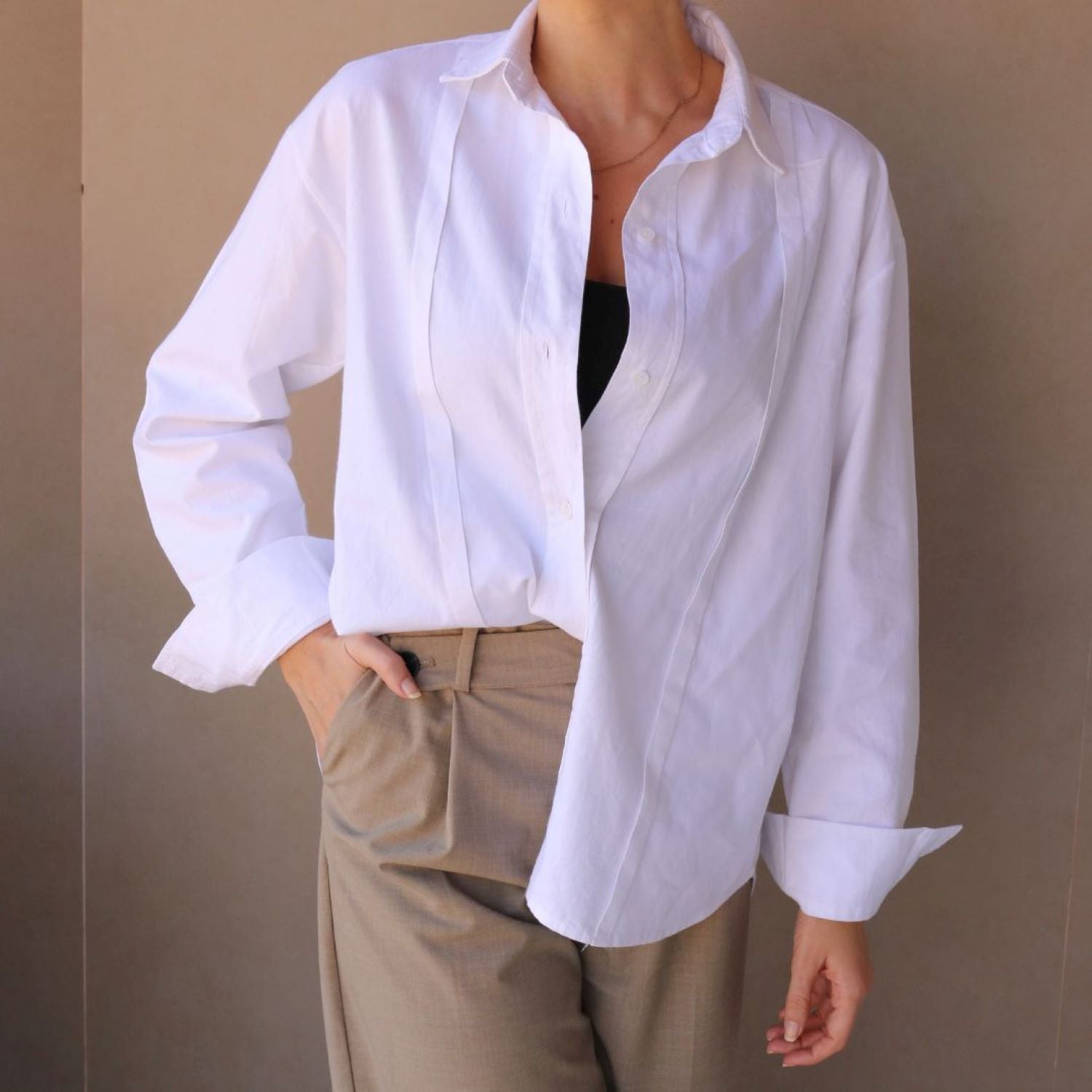 Camisa Leah Oversized de algodón orgánico mujer