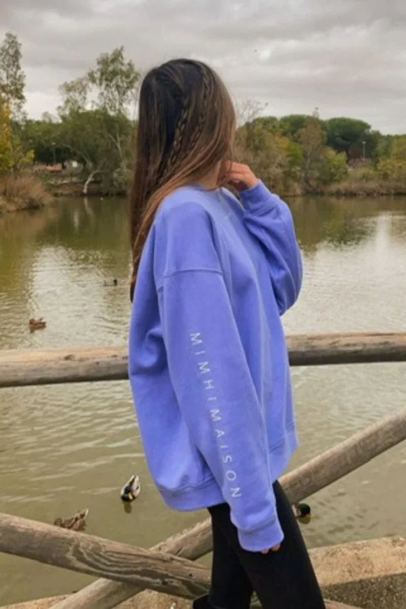 Crewneck Elle Sweatshirt – Lavender - MIMHI MAISON