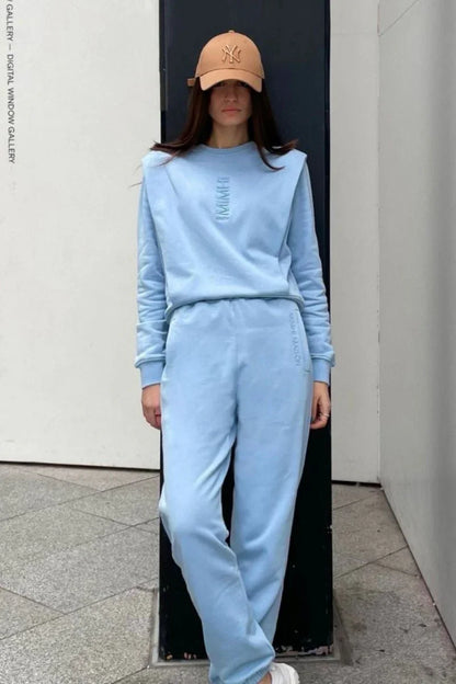 Lauper Jogger Pants – Light Blue - MIMHI MAISON