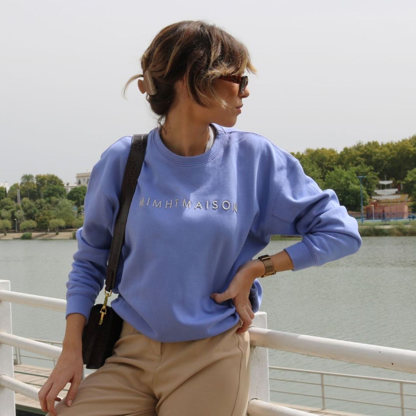 Look casual con la Sudadera Bianca Lavanda