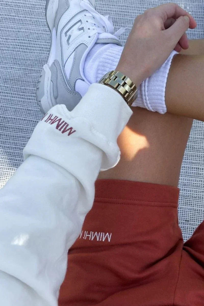 Organic Cotton Shorts - Terracotta - MIMHI MAISON