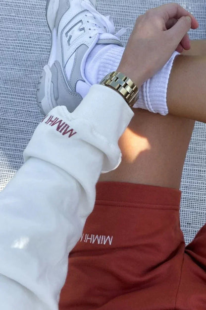 Organic Cotton Shorts - Terracotta - MIMHI MAISON