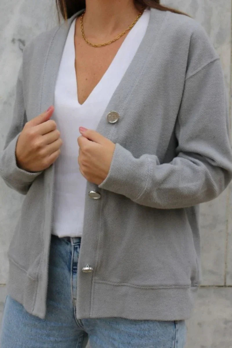 Rosie Cardigan - Grey - MIMHI MAISON