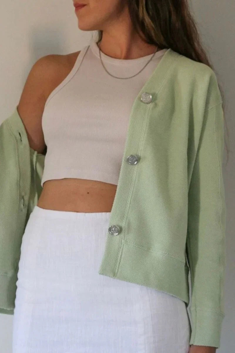 Rosie Cardigan - Mint - MIMHI MAISON