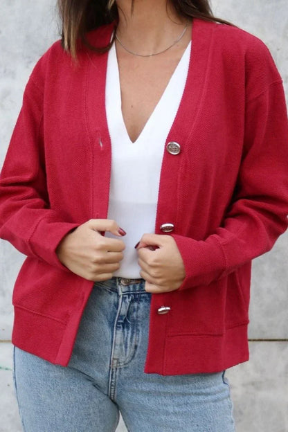Rosie Cardigan - Strawberry - MIMHI MAISON