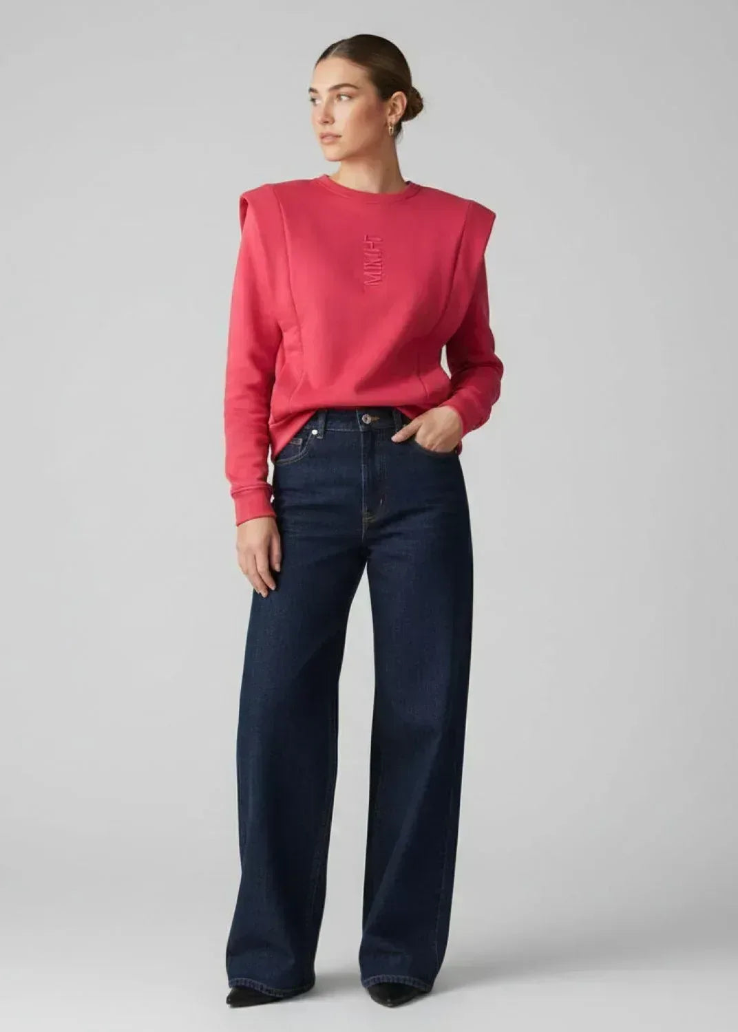 Padded Shoulder Lauper Sweatshirt – Strawberry