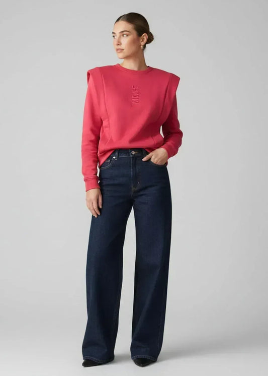 Padded Shoulder Lauper Sweatshirt – Strawberry